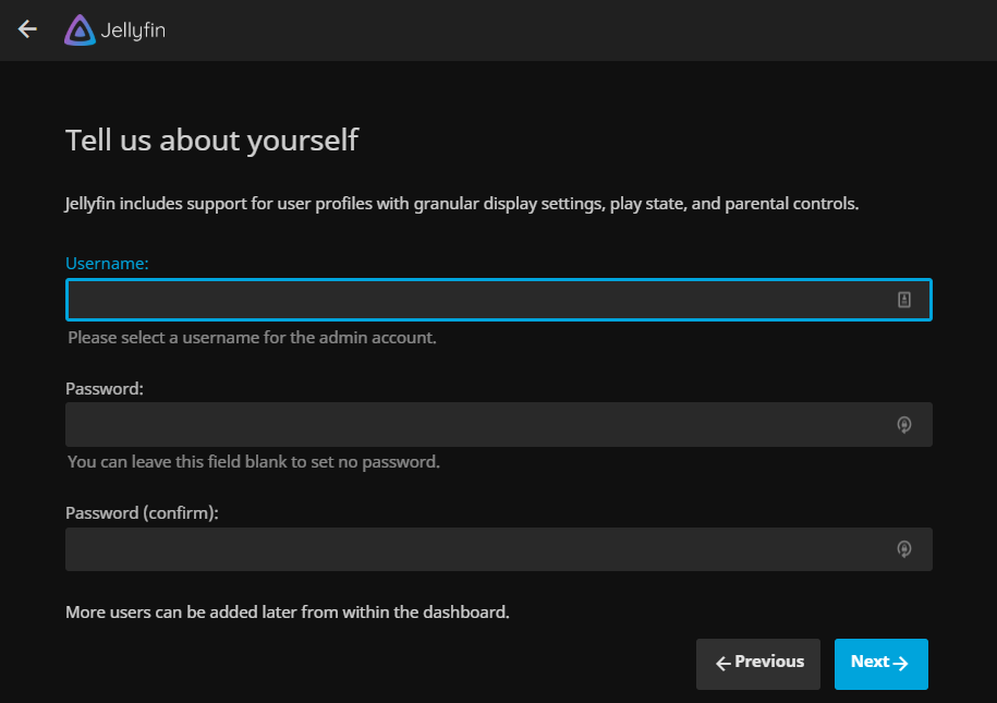 设置用户名密码