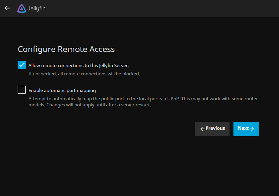 允许远程访问，如果要使用反向代理之类的建议不选择第二项